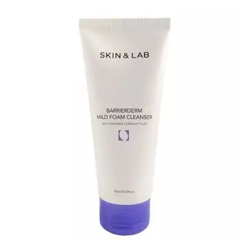 Мягкая пенка для умывания с комплексом молочных керамидов SKIN&LAB Barrierderm Mild Foam Cleanser 150мл