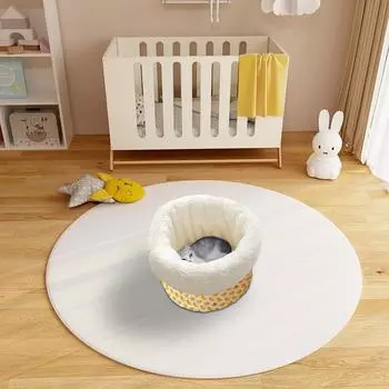 Мягкая пещера для кошек, зимнее утолщенное и теплое гнездо для кошек, мягкий мешок для домашних животных для уличного котенка, круглая ведрообразная пещера для глубокого сна домашних животных