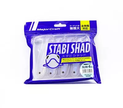 Мягкая пластиковая приманка Major Craft 4 дюйма Stabi Shad STB-SLIM4 006 (0397)