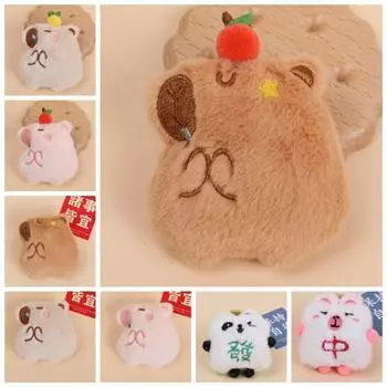Мягкая плюшевая брошь Capybara Креативный значок Capibara Plush Pin Kapibara Plush Украшение для одежды style 9