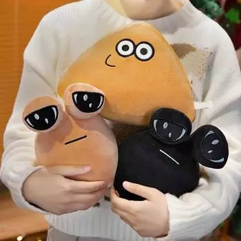 Мягкая плюшевая игрушка Alien Plush Alien Triangle Doll Big Eye Kawaii Plushie Мягкая кукла