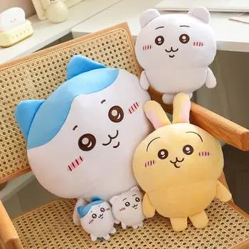 Мягкая плюшевая игрушка Chiikawa Hachiware Usagi Plushies Мягкая мультяшная кукла Подарки для девочек и детей 10cm