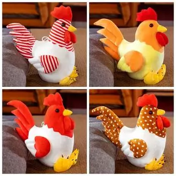 Мягкая плюшевая игрушка цыпленок мягкая кукла цыпленок мягкая подушка подарок на день рождения Red And White Chicken