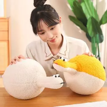 Мягкая плюшевая игрушка «Год Змеи» Маленькая змея Кукла-змея Мягкая кукла-змея Детский подарок белый