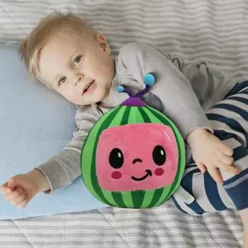 Мягкая плюшевая игрушка-кукла в виде арбуза, подарок для детей, мальчиков и девочек, мягкий полипропиленовый хлопок, наполнитель 3D, веселая фруктовая подушка, подарок для детей зелёный