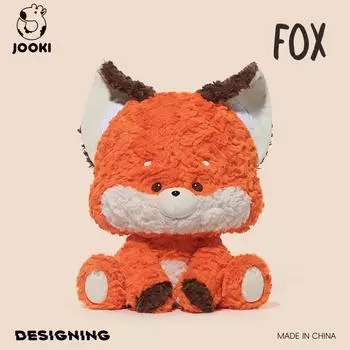 Мягкая плюшевая игрушка «Лис» — очаровательный плюшевый кролик для детей, успокаивающий компаньон для сна и подарок на день рождения 33cm