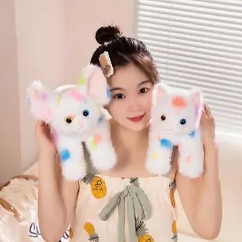 Мягкая плюшевая игрушка «Радуга», мультяшное чучело, питомец, кукла, пятнистый кот, котенок, подушка для детей, девочек, рождественский подарок на день рождения