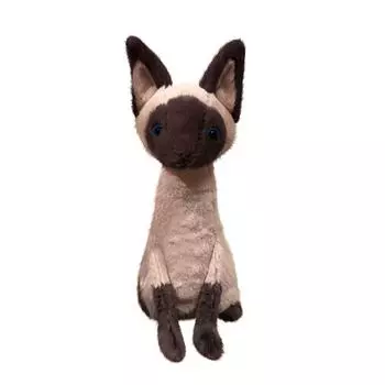 Мягкая плюшевая игрушка «Сиамская кошка», фигурка куклы, подарок для взрослых. One Size