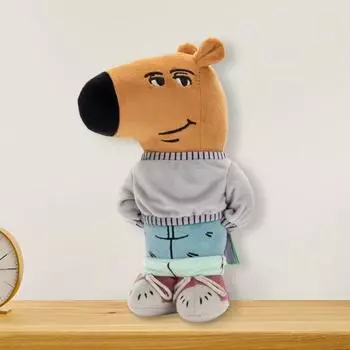 Мягкая плюшевая игрушка «Собака-мем» размером 9 дюймов для детей и взрослых. Милый дизайн, вдохновленный мемами. Веселый плюшевый компаньон. Забавные подарки на день рождения и Рождество. 23cm