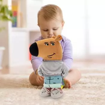 Мягкая плюшевая игрушка «Собака-мем» размером 9 дюймов для детей и взрослых. Милый дизайн, вдохновленный мемами. Веселый плюшевый компаньон. Забавные подарки на день рождения и Рождество. 23cm