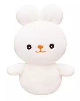 Мягкая плюшевая игрушка Toy Royal My Milk Rabbit с погремушкой из звенящих бусин (Ткань/Мягкая игрушка) (Ткань/Ручная стирка) белый
