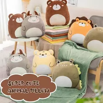 Мягкая плюшевая игрушка в виде милого аниме-животного армия зеленый