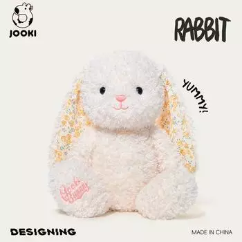 Мягкая плюшевая игрушка «Зайчик» — очаровательный плюшевый кролик для детей, успокаивающий компаньон для сна и подарок на день рождения 38cm