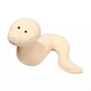 Мягкая плюшевая игрушка змея плюшевый подарок на праздник Китайский год спальня белый