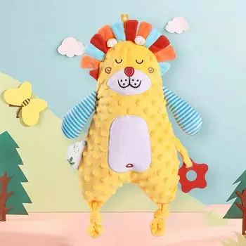 Мягкая плюшевая кукла для сна, удобная игрушка, новое мультяшное милое животное, удобное полотенце для младенцев, устойчивое к укусам, мягкая кукла для комфорта 28cm