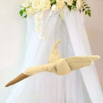 Мягкая плюшевая кукла, льняная ткань, подвесные украшения, детская успокаивающая подушка, настенное украшение в виде лебедя для спальни и детской комнаты