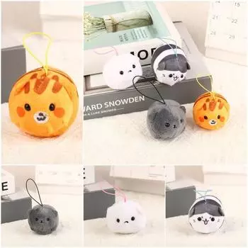 Мягкая плюшевая кукла Lucky Cat Брелок Lucky Cat Кошка Сумка Украшения Плюшевая Кошка Брелок Женский Девочки белый