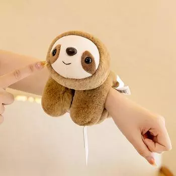 Мягкая плюшевая кукла Мягкая мягкая игрушка Милая плюшевая кукла с хлопающим кругом Мультяшная панда Ленивец Кошка Собака Медведь Мягкие игрушки для детей