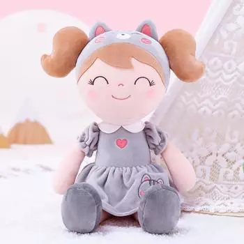 Мягкая плюшевая кукла-животное серая кошка девочка плюшевая кукла для выпускного подарка на рождение ребенка 30 см