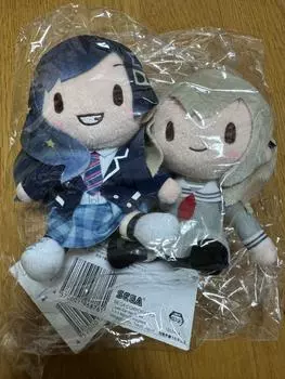 Мягкая плюшевая мини-плюшка Project Sekai Fuwapuchi Azusawa Kohane Shiraishi, набор из 2 шт.