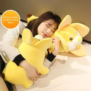 Мягкая плюшевая подушка-банан для собаки, удобная креативная форма животного в форме полипропиленового хлопка, модная игрушка для объятий для домашних животных 45cm