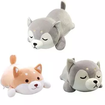 Мягкая плюшевая подушка-кукла с рисунком Догго, милая Сиба-ину, 35 см