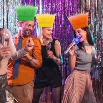 Мягкая плюшевая повязка на голову, реквизит для костюма, реквизит для выступлений в стиле хип-хоп, клубная вечеринка, эластичная шапка-парик, имитация шапки-бини с короткими волосами