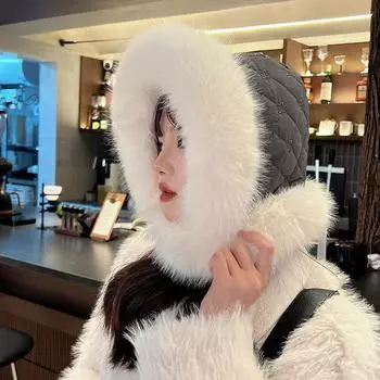 Мягкая плюшевая шапка Lei Feng, детская зимняя новая утолщенная теплая защита ушей, ветрозащитная, для езды на велосипеде по северо-востоку от холодного снега, хлопковая шапка M56-58cm бежевый