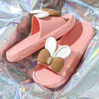 Мягкая подошва, классные летние домашние тапочки Eva с защитой от запаха для женщин 36-41 36-37(one size smaller) чёрный