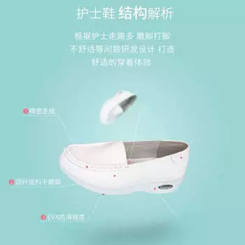 Мягкая подошва не устает ноги, женская медицинская обувь 2025 года, весна, новая однопедальная медицинская обувь, воздушная подушка, дышащая и удобная, маленькие белые туфли 35
