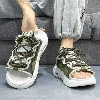 Мягкая подошва нескользящие сандалии мужские роскошные брендовые тапочки для взрослых баскетбольная обувь домашние тапочки кроссовки спортивные 2024 ручная работа 39