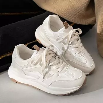 Мягкая подошва папины туфли лето осень новый стиль Ins модные универсальные повседневные кроссовки для бега аргановое дерево женские 35 белый