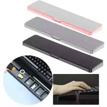 Мягкая подставка для руки для клавиатуры с мягкой подкладкой для запястья мыши предотвращает скольжение для офисной работы, письма, проектирования, учебы чёрный