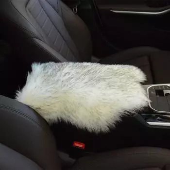 Мягкая подушка для автомобильного подлокотника, чехол для консоли, центральный подлокотник, мягкий чехол для подлокотника, аксессуары для интерьера серый