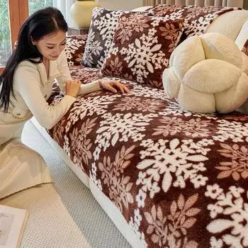 Мягкая подушка для дивана на осень и зиму, гавайская фланелевая подушка, утолщенная, нескользящая, высококачественная, набор полотенец 70*70cm кофейный