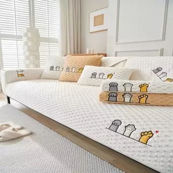 Мягкая подушка для дивана, нескользящее утолщенное полотенце для дивана, простой современный чехол для дивана 70x70cm 1pc