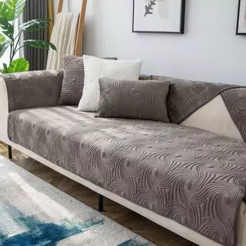 Мягкая подушка для дивана, утолщенная однотонная подушка, простая современная зимняя скандинавская нескользящая замшевая подушка для дивана, чехол для полотенца 30*50 белый