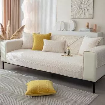 Мягкая подушка для дивана, зимняя нескользящая подушка, современный простой новый чехол для дивана, тканевое полотенце 70x70