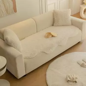 Мягкая подушка для дивана, зимняя утолщенная подушка особой формы, нескользящий кожаный чехол для дивана, новый чехол, полотенце из ткани 80*90cm