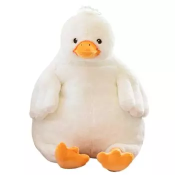 Мягкая подушка для тела в виде утки, большая сонная успокаивающая жевательная фигурка, разные предметы, милый сшитый шарф, пушистый моти, белый белый