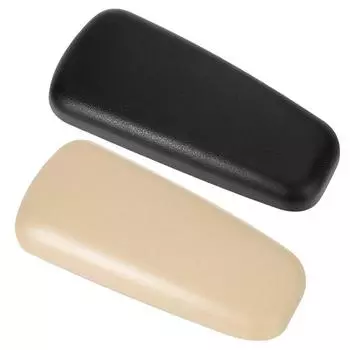 Мягкая подушка под локоть, удобная подлокотник центральной консоли, подушка для колена автомобиля, подушка для колена центральной консоли, декор салона автомобиля leather чёрный