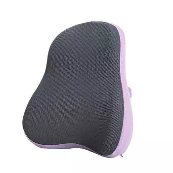 Мягкая подушка поясничной поддержки из пены с эффектом памяти, облегчение боли в пояснице, эргономичная спина светло-серый