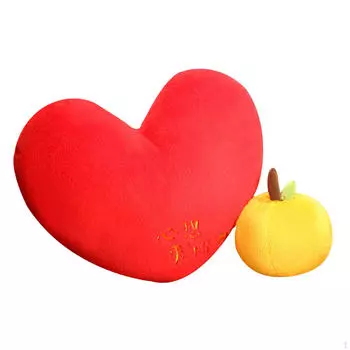 Мягкая подушка с красным сердцем, поддерживающая спину, подушки для шеи, плюшевая игрушка, украшение для дивана-кровати