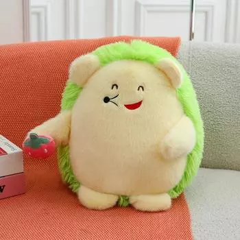 Мягкая подушка в виде ежика из клубники, мультяшная кукла в виде животного, плюшевая игрушка в виде ежика, друзья синий