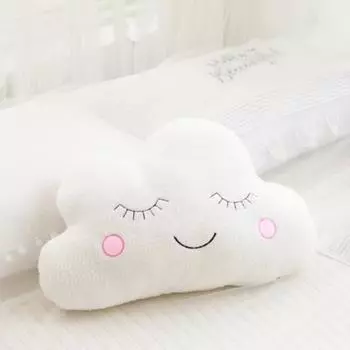 Мягкая подушка в виде облака, луны, звезды, капли дождя, мягкая подушка, плюшевые игрушки для детей, детская подушка для девочки, подарок