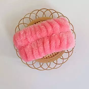 Мягкая повязка на голову из кораллового флиса для макияжа, умывания лица, спа-процедур, эластичная повязка для волос, женские модные аксессуары для волос