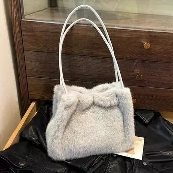 Мягкая повседневная милая сумка через плечо многофункциональная сумка для женщин со швами для женских сумок чёрный