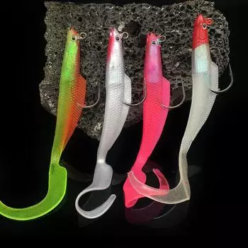 Мягкая приманка 12 см/8 г, воблеры, искусственная силиконовая приманка для рыбалки, приманка для ловли карпа, джиг-приманки, снасти