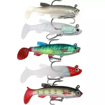 Мягкая приманка Bionic Bait, 14 г, без сорняков, приманки для морской рыбалки на окуня, Shoal Shad, 2 полные приманки в упаковке, рыболовная приманка 9cm