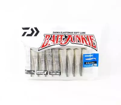 Мягкая приманка Daiwa Junkie Minnow 2,5 дюйма, 8 шт. в упаковке, Copper Flash (2774)